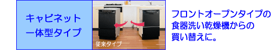 キャビネット一体型タイプ